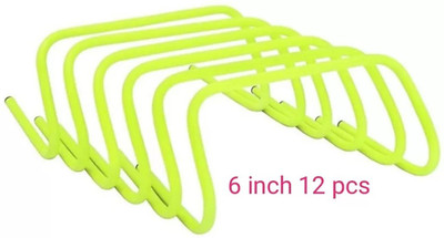 Kalindri Sports 6 inch High Hurdle for All Sports and Fitness 12 Pc Plastic Speed Hurdles(For Adults Pack of 12)