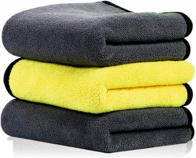 HSR Microfiber Vehicle Washing  Cloth(Pack Of 3, 850 GSM)