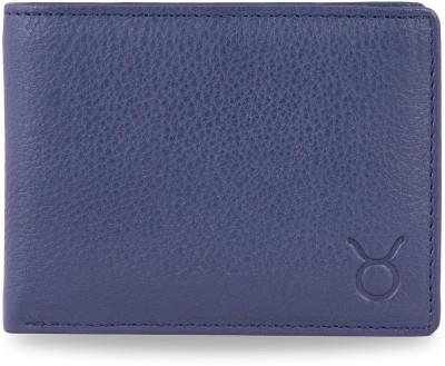 Hide horn Men Casual, Ethnic, Formal, Travel, Trendy Blue Genuine Leather Wallet(7 Card Slots)