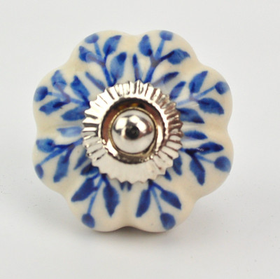 

Karmakara Ceramic Door Knob(Multicolor Pack of 2)