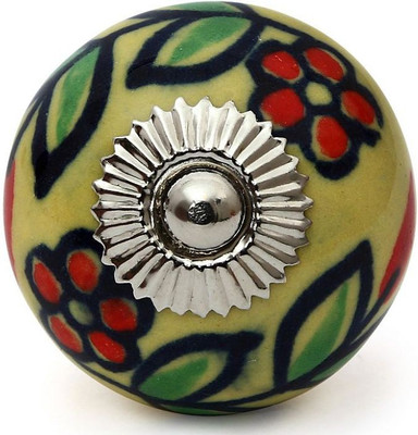 Perfectcreat Ceramic Door Knob(Yellow Pack of 4)