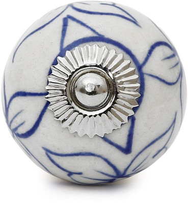 

Perfectcreat Ceramic Door Knob(White, Blue Pack of 4)
