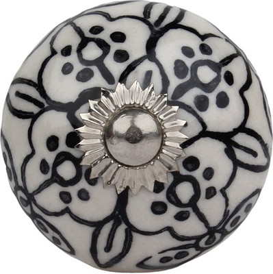 

The Decor Mart Ceramic Door Knob(Black Pack of 4)