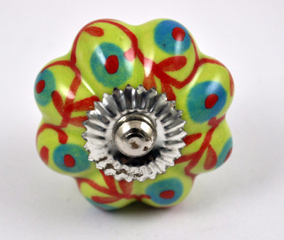 

Karmakara Ceramic Door Knob(Multicolor Pack of 2)