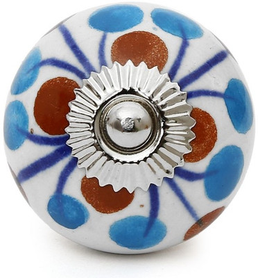 

Perfectcreat Ceramic Door Knob(White, Blue, Brown Pack of 4)