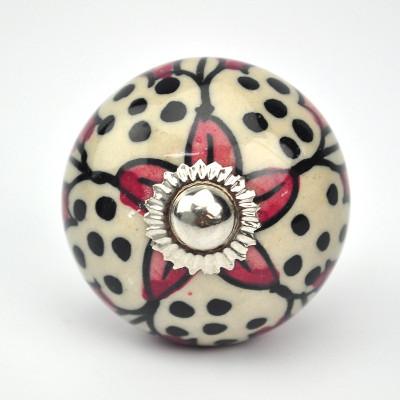 

Karmakara Ceramic Door Knob(Multicolor Pack of 2)