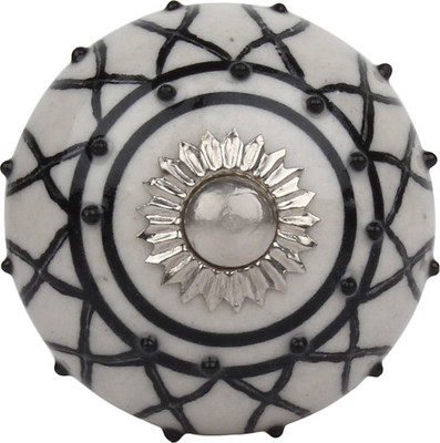 

The Decor Mart Ceramic Door Knob(Black Pack of 4)