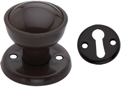 

Screwtight Plastic Door Knob(Brown Pack of 2)