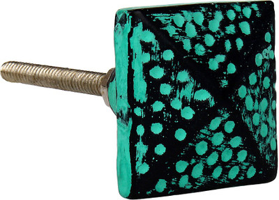 

The Decor Mart Green Knob Ceramic Cabinet/Draw Knob(Green Pack of 4)
