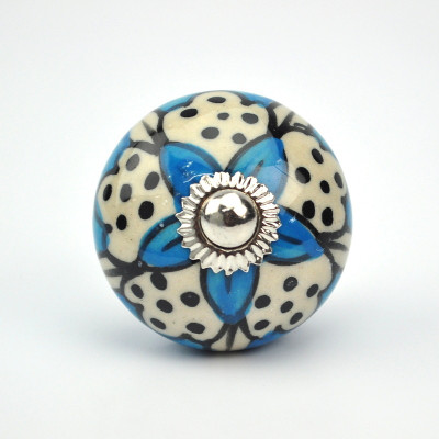 

Karmakara Ceramic Door Knob(Multicolor Pack of 2)