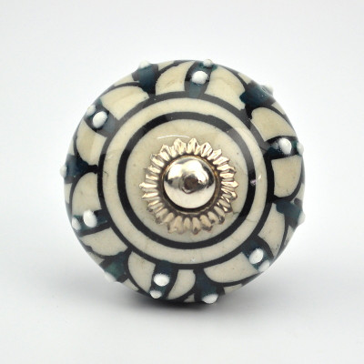 

Karmakara Ceramic Door Knob(Multicolor Pack of 2)