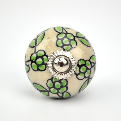 

Karmakara Ceramic Door Knob(Multicolor Pack of 1)
