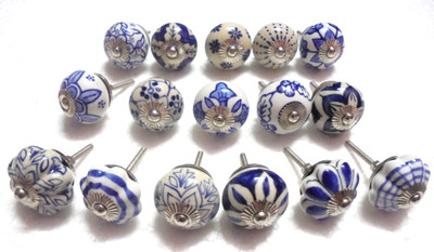 

AGELESS AZYRA Ceramic Cabinet/Draw Knob(Blue Pack of 16)