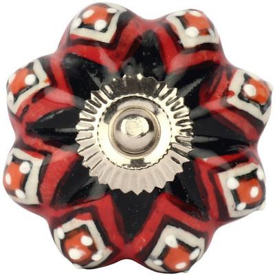 

The Decor Mart Ceramic Door Knob(Multicolor Pack of 4)