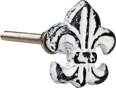 

The Decor Mart White Knob Steel Cabinet/Draw Knob(White Pack of 4)