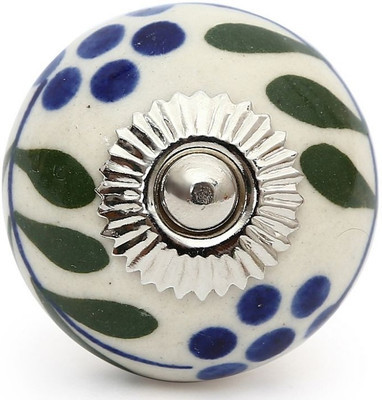 

Perfectcreat Ceramic Door Knob(White, Blue Pack of 4)