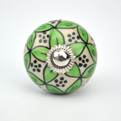 

Karmakara Ceramic Door Knob(Multicolor Pack of 2)
