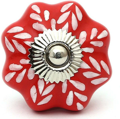 

Perfectcreat Ceramic Door Knob(Red Pack of 4)