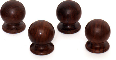 

Kohinoor Wooden Cabinet/Draw Knob(Brown Pack of 4)