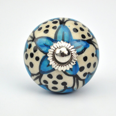 

Karmakara Ceramic Door Knob(Multicolor Pack of 2)