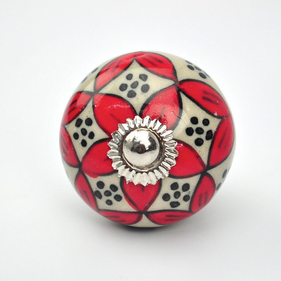 

Karmakara Ceramic Door Knob(Multicolor Pack of 1)