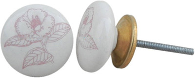 

Indianshelf Ceramic Cabinet/Draw Knob(Pink Pack of 2)