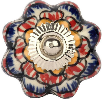 

The Decor Mart Ceramic Door Knob(Multicolor Pack of 4)