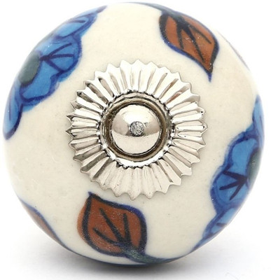 

Perfectcreat Ceramic Door Knob(White, Blue Pack of 4)