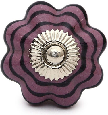 Perfectcreat Ceramic Door Knob(Purple Pack of 4)
