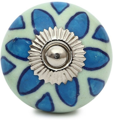 

Perfectcreat Ceramic Door Knob(White, Blue Pack of 4)