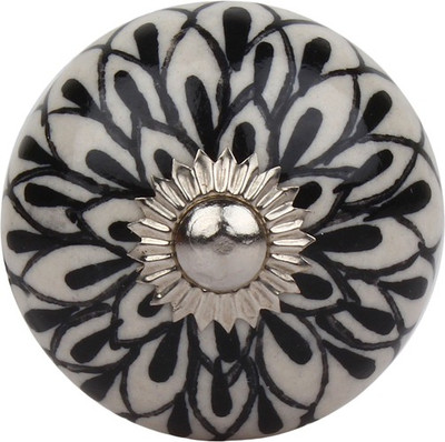 

The Decor Mart Ceramic Door Knob(Black Pack of 4)