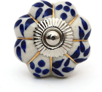 

Perfectcreat Ceramic Door Knob(Blue Pack of 4)