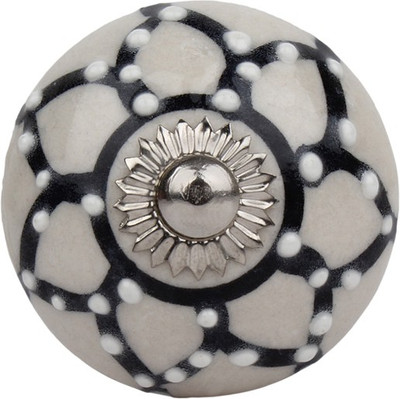 

The Decor Mart Ceramic Door Knob(Black Pack of 4)