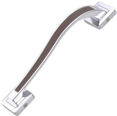Fast FAST DH07 CP VENGI 10 INCH PULL DOOR HANDLE Zinc Door Pull(Brown, Steel Pack of 1)