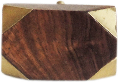 

The Decor Mart Wooden Door Knob(Brown Pack of 4)