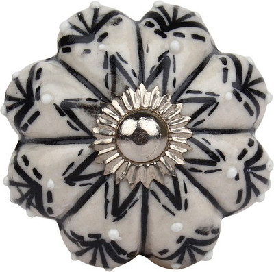 

The Decor Mart Ceramic Door Knob(Black Pack of 4)