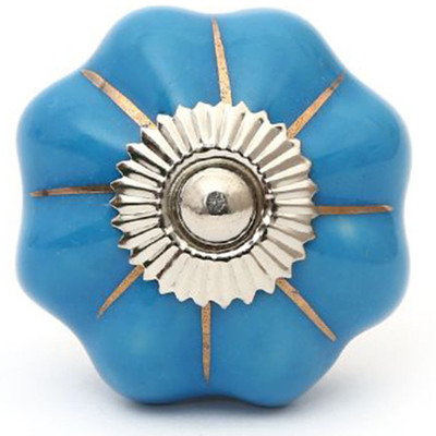 

Perfectcreat Ceramic Door Knob(Blue Pack of 4)