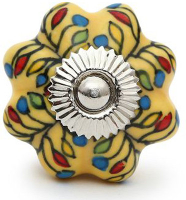 Perfectcreat Ceramic Door Knob(Yellow Pack of 4)