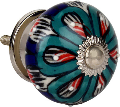

The Decor Mart Multicolour Knob Ceramic Cabinet/Draw Knob(Multicolor Pack of 4)