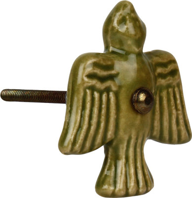 

The Decor Mart Green Knob Ceramic Cabinet/Draw Knob(Green Pack of 4)