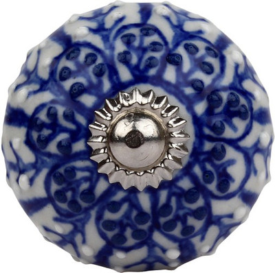 

The Decor Mart Ceramic Door Knob(Blue Pack of 4)
