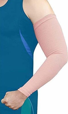 Dyna Cotton Arm Sleeve For Men & Women(Free, Beige)