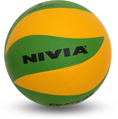 NIVIA Craters Volleyball - Size: 4(Standard, Pack of 1, Green, Yellow)