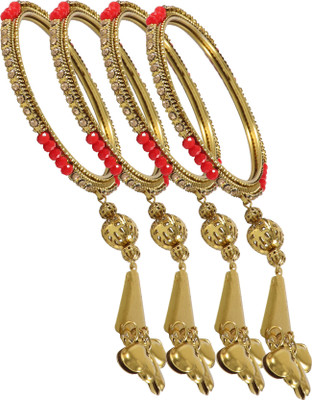 ZULKA Metal Bangle Set(Pack of 4)