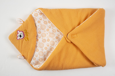 NAMAN Self Design Crib AC Blanket for  AC Room(Microfiber, Yellow)