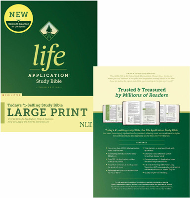 NLT Life Application Study Bible, Third Edition, Large Print(English, Hardcover, Tyndale)