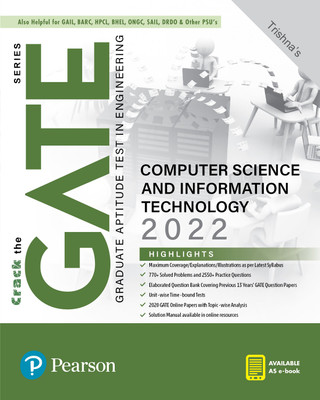GATE Computer Science and Information Technology 2022 | By Pearson(Paperback, Trishna)