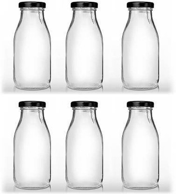 Seiri 300 ml Glass Bottle(Pack of 6, Clear)