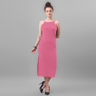 Ravina Women A-line Pink Dress