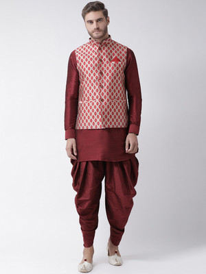 DEYANN Men Kurta Dhoti Pant Set
